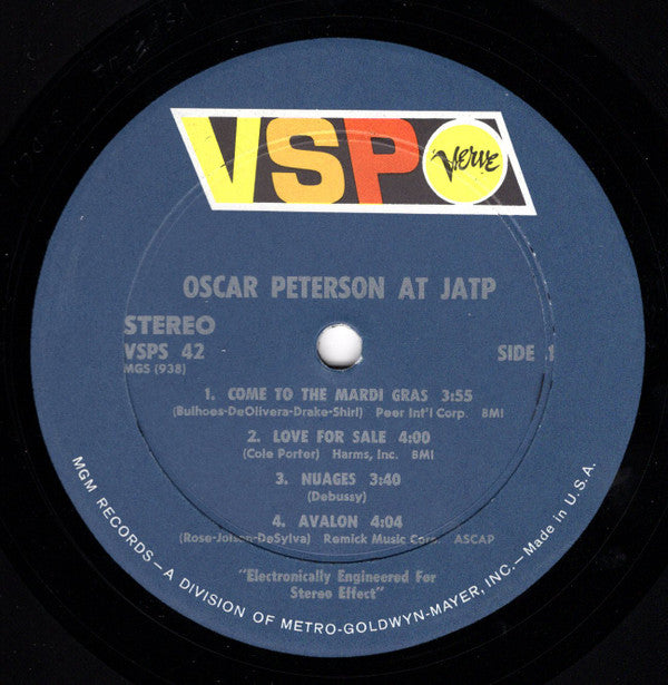 Oscar Peterson - Oscar Peterson At JATP - LP