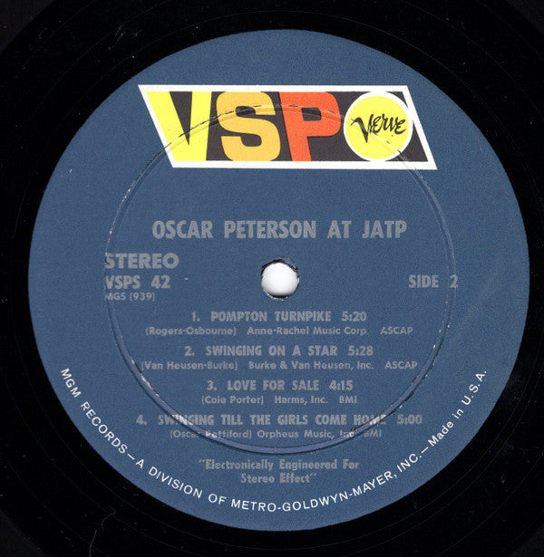 Oscar Peterson - Oscar Peterson At JATP - LP