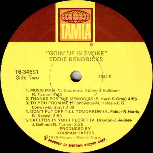 Eddie Kendricks - Goin' Up In Smoke - LP
