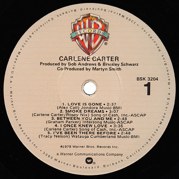 Carlene Carter - Carlene Carter - LP