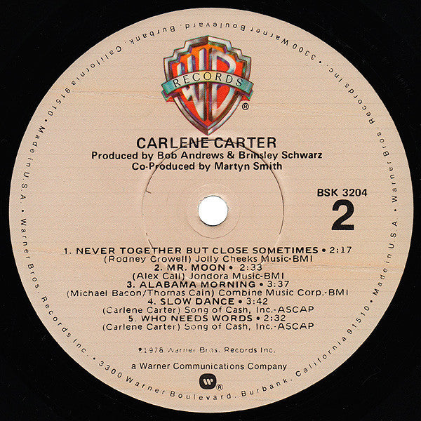 Carlene Carter - Carlene Carter - LP