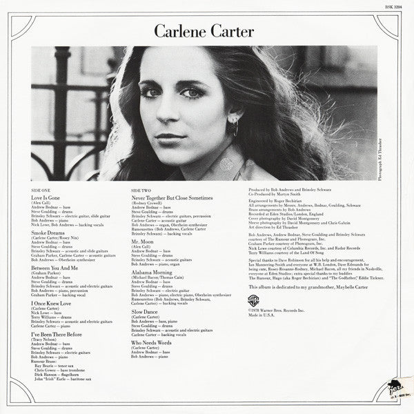 Carlene Carter - Carlene Carter - LP