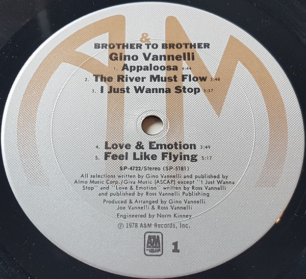 Gino Vannelli - Brother To Brother - LP