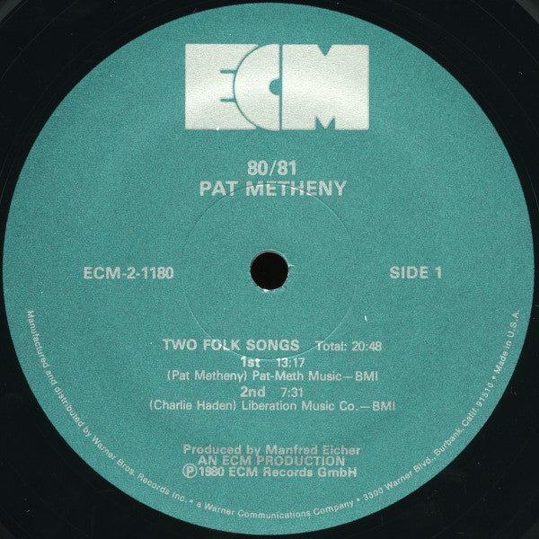 Pat Metheny, Charlie Haden, Jack DeJohnette, Dewey Redman, Mike Brecker* - 80/81 - LP