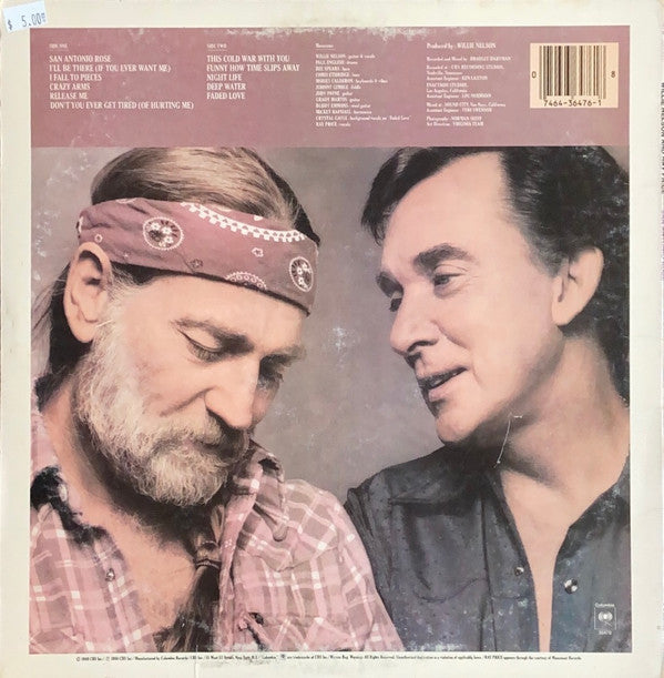 Willie Nelson, Ray Price - San Antonio Rose - Stereo - LP