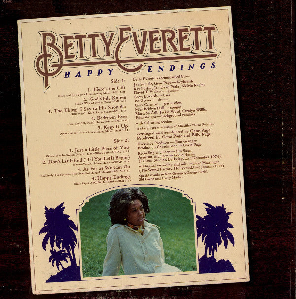 Betty Everett - Happy Endings - LP