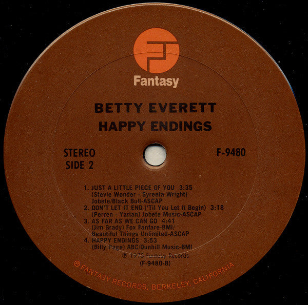 Betty Everett - Happy Endings - LP
