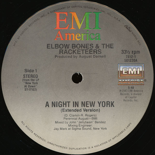 Elbow Bones And The Racketeers - A Night In New York - LP