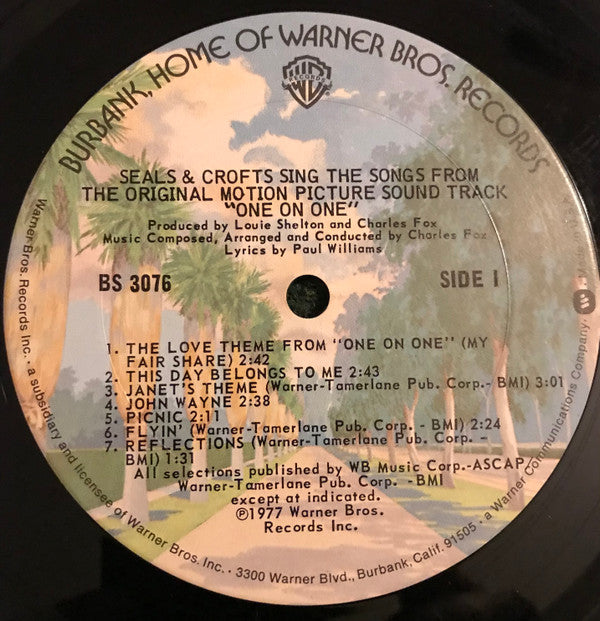 Seals & Crofts - Seals & Crofts Sing The Songs From The Original Motion Picture Sound Track "One On One" - LP