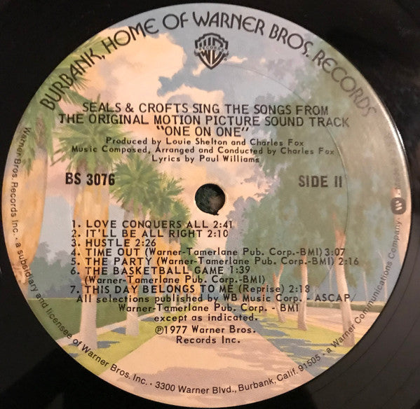 Seals & Crofts - Seals & Crofts Sing The Songs From The Original Motion Picture Sound Track "One On One" - LP