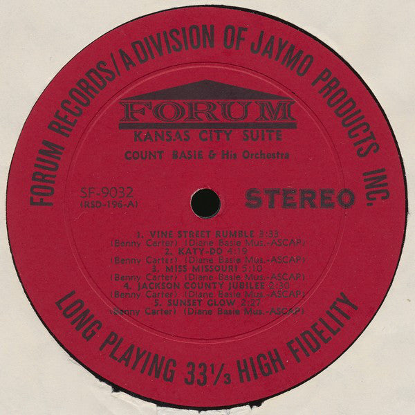 Count Basie & His Orchestra* - Kansas City Suite - LP