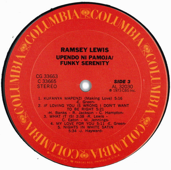 Ramsey Lewis - Upendo Ni Pamoja / Funky Serenity - LP