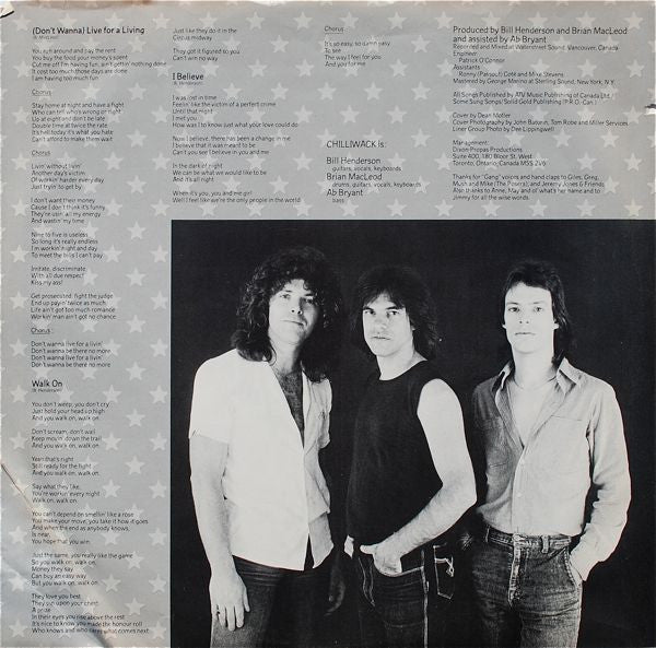 Chilliwack - Wanna Be A Star - LP