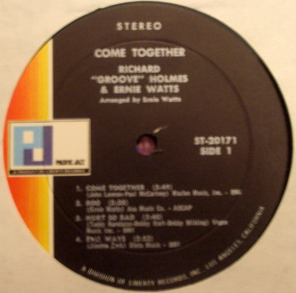 Richard "Groove" Holmes And Ernie Watts - Come Together - LP