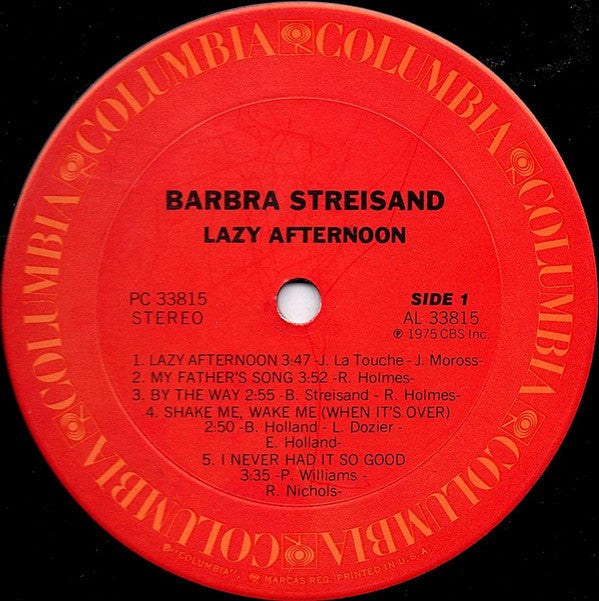 Barbra Streisand - Lazy Afternoon - LP