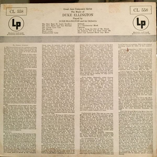 Duke Ellington - The Music Of Duke Ellington Played By Duke Ellington - LP