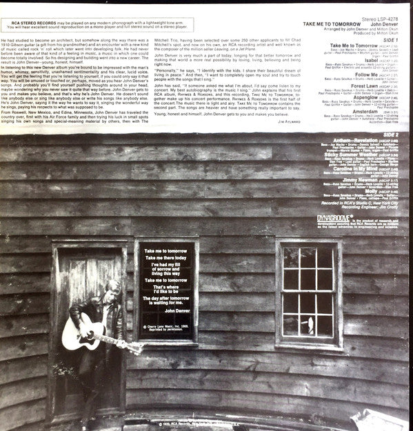 John Denver - Take Me To Tomorrow - LP