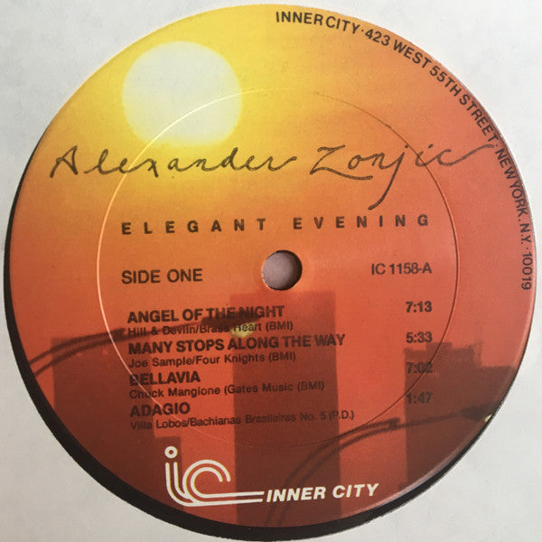 Alexander Zonjic - Elegant Evening - LP