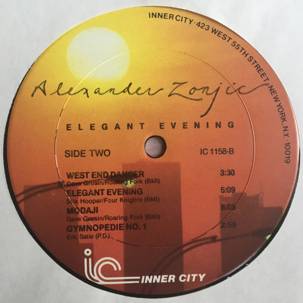 Alexander Zonjic - Elegant Evening - LP