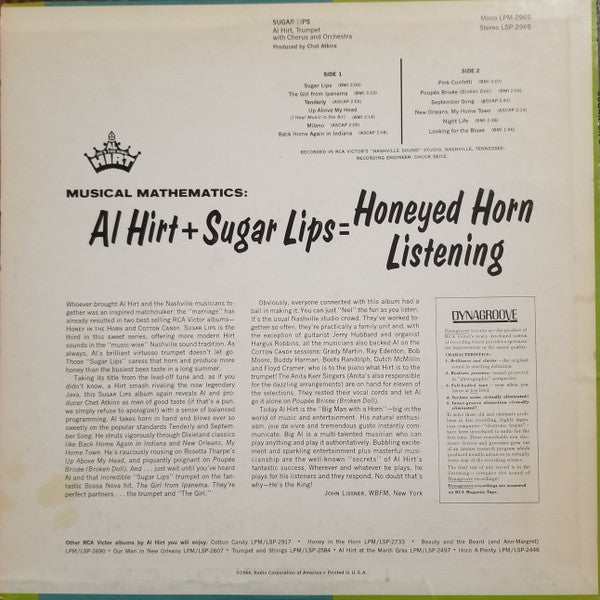 Al (He's The King) Hirt* - Sugar Lips - LP
