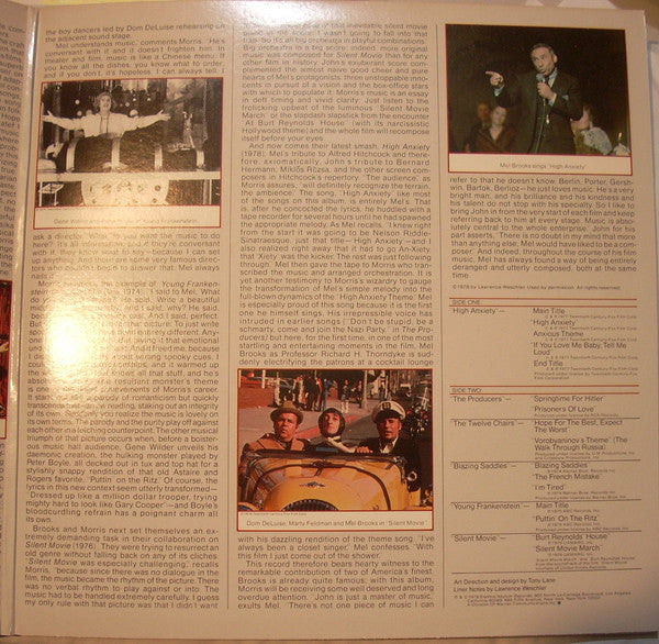John Morris - High Anxiety - Original Soundtrack / Mel Brooks' Greatest Hits Featuring The Fabulous Film Scores Of John Morris - LP