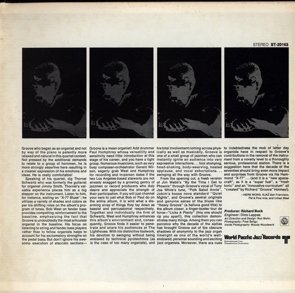 Richard "Groove" Holmes - X-77 (Recorded Live At The Lighthouse) - LP