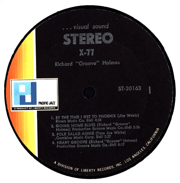 Richard "Groove" Holmes - X-77 (Recorded Live At The Lighthouse) - LP
