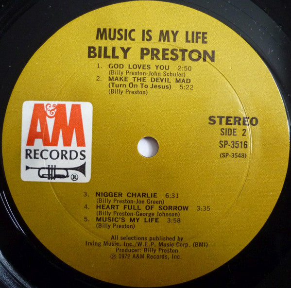 Billy Preston - Music Is My Life - LP