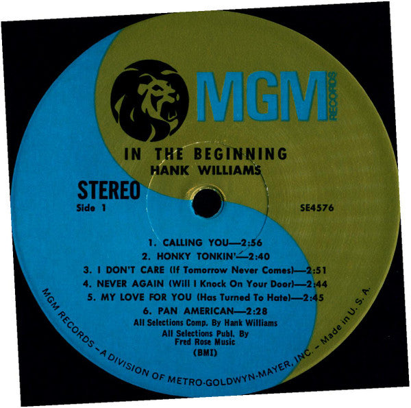 Hank Williams - In The Beginning - LP