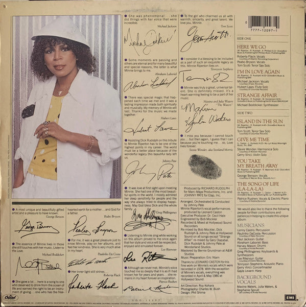 Minnie Riperton - Love Lives Forever - LP