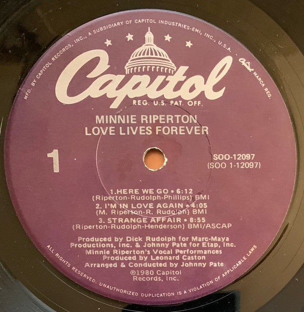 Minnie Riperton - Love Lives Forever - LP