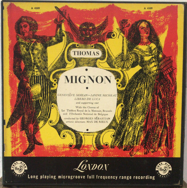 Thomas*, Geneviève Moizan, Janine Micheau, Libero De Luca, Choeurs Du Théâtre Royal De La Monnaie, L'Orchestre National de Belgique* - Mignon - LP