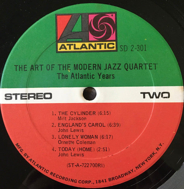 The Modern Jazz Quartet - The Art Of The Modern Jazz Quartet - The Atlantic Years - LP