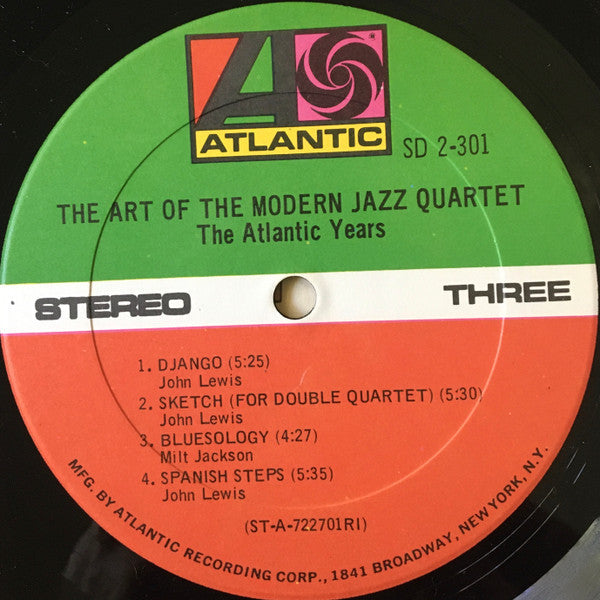 The Modern Jazz Quartet - The Art Of The Modern Jazz Quartet - The Atlantic Years - LP