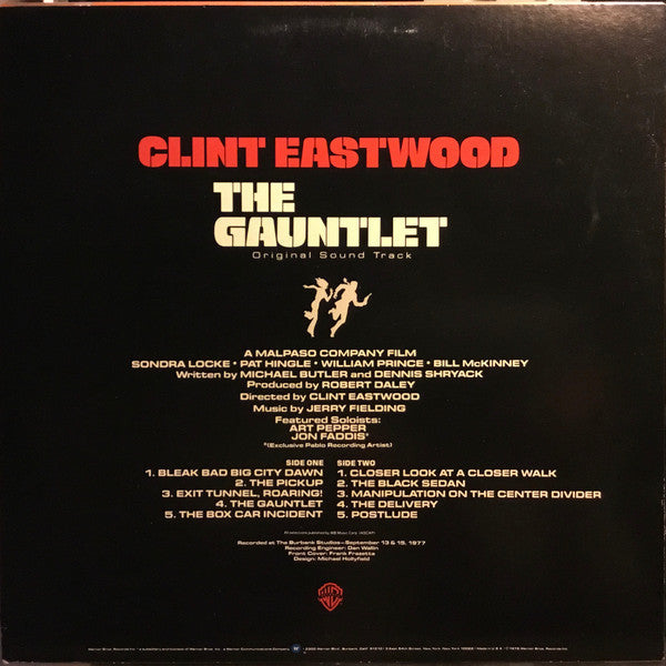 Jerry Fielding - The Gauntlet (Original Soundtrack) - LP