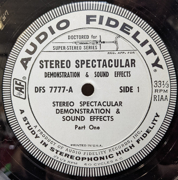 No Artist - Stereo Spectacular Demonstration & Sound Effects - LP