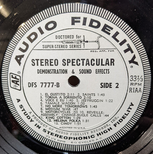 No Artist - Stereo Spectacular Demonstration & Sound Effects - LP
