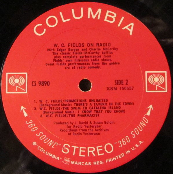 W.C. Fields - W.C. Fields On Radio With Edgar Bergen & Charlie McCarthy - LP