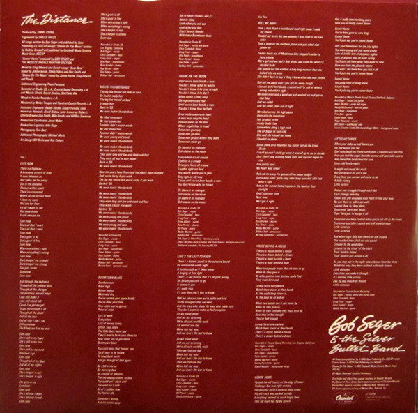 Bob Seger & The Silver Bullet Band* - The Distance - LP