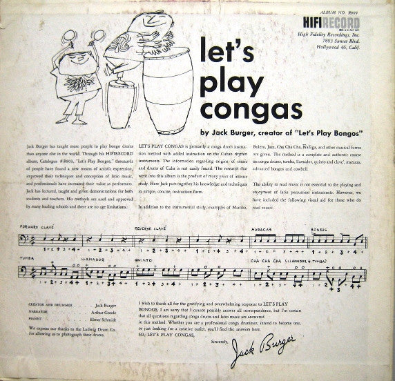 Jack Burger - Let's Play Congas - LP