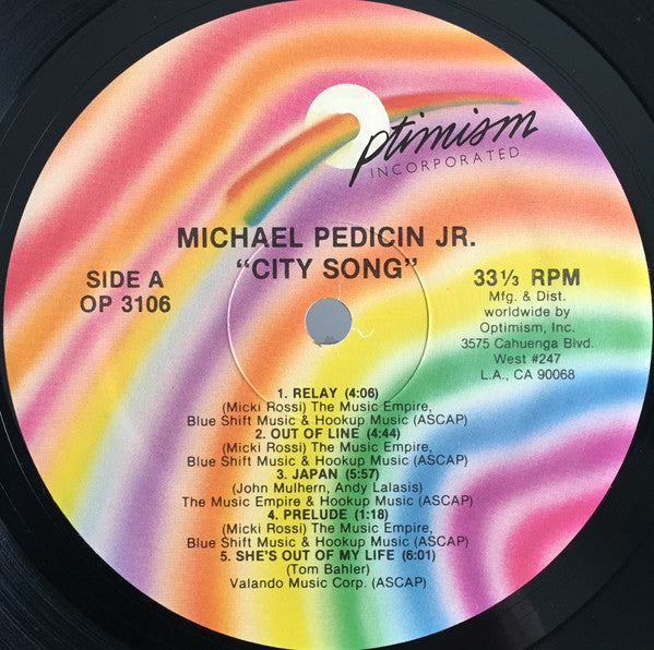 Michael Pedicin Jr* - City Song - LP