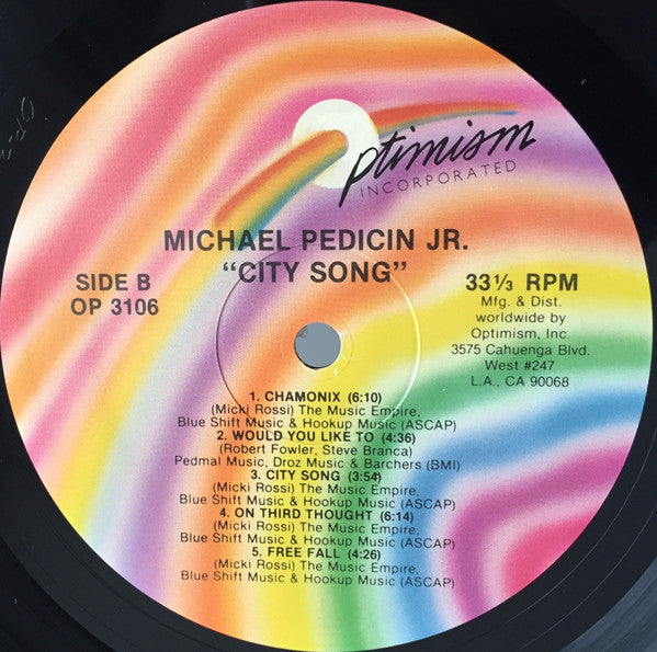 Michael Pedicin Jr* - City Song - LP