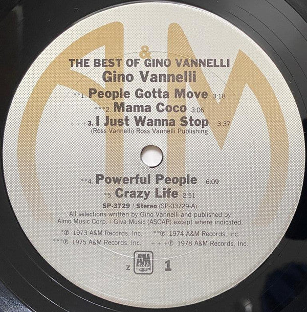 Gino Vannelli - The Best Of Gino Vannelli - LP