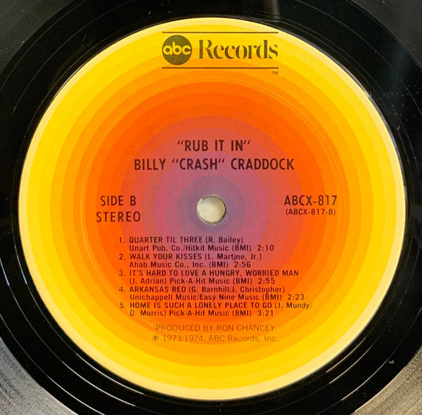 Billy "Crash" Craddock* - Rub It In - LP