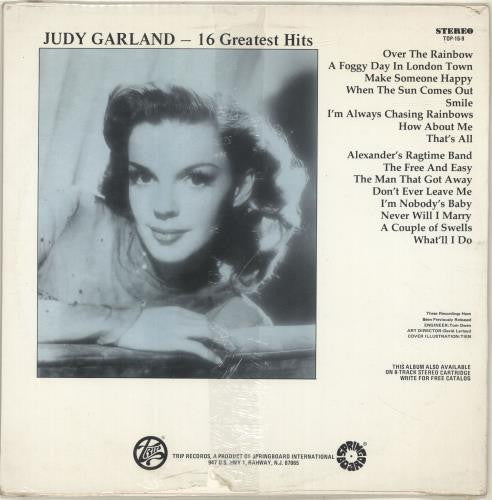 Judy Garland - 16 Greatest Hits Of Judy Garland - LP