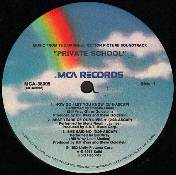 Various - Private School (Music From The Original Motion Picture Soundtrack) - LP