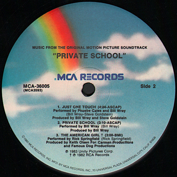 Various - Private School (Music From The Original Motion Picture Soundtrack) - LP