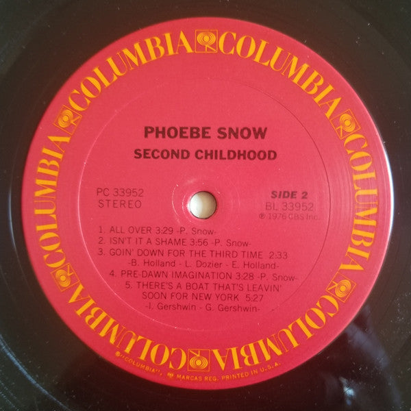 Phoebe Snow - Second Childhood - LP