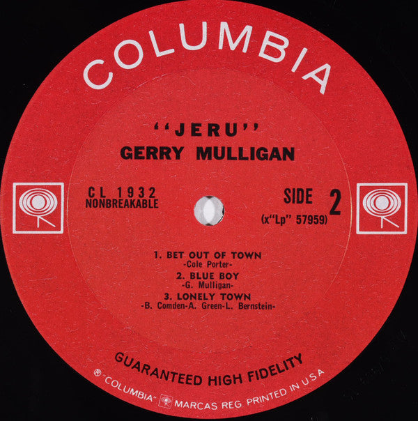 Gerry Mulligan - Jeru - LP