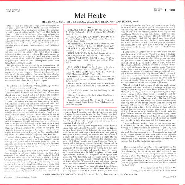 Mel Henke - Dig - LP